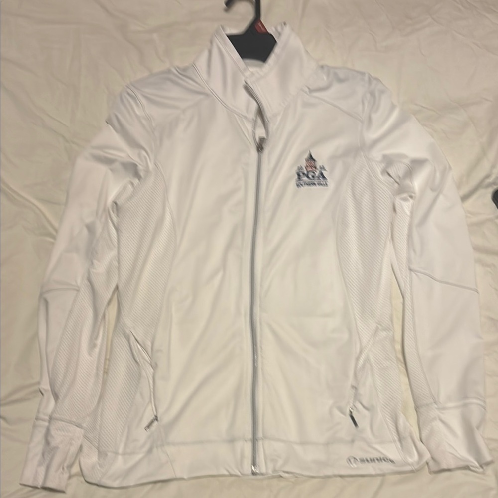 White Softshell Golfing Jacket